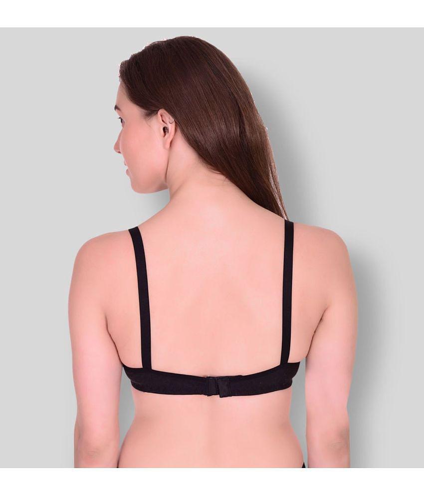 Luxurious Men Kiran Enterprises - Multicolor Cotton Blend Non Padded Women's Everyday Bra ( Pack