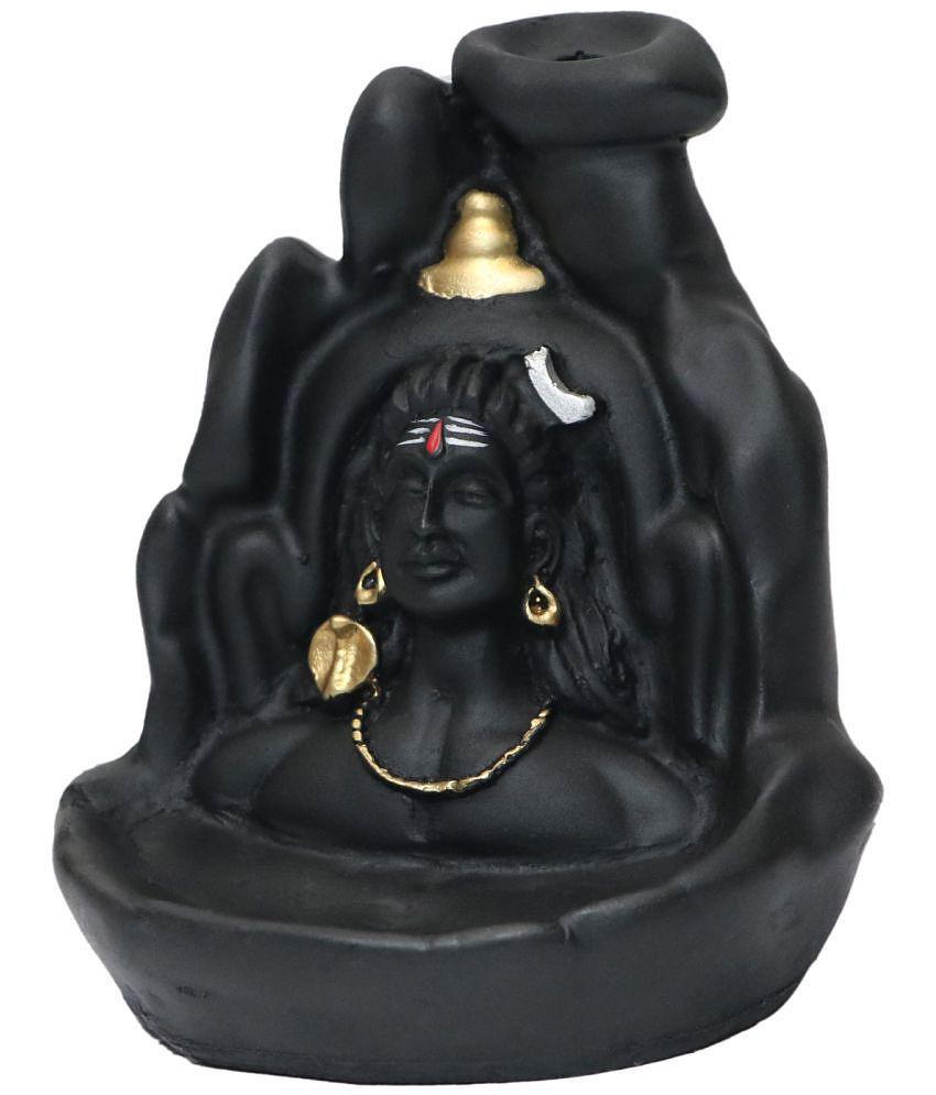 Khushi Enterprises - Smoke Shiva Backflow Showpiece 11 cm ( Pack of 1)