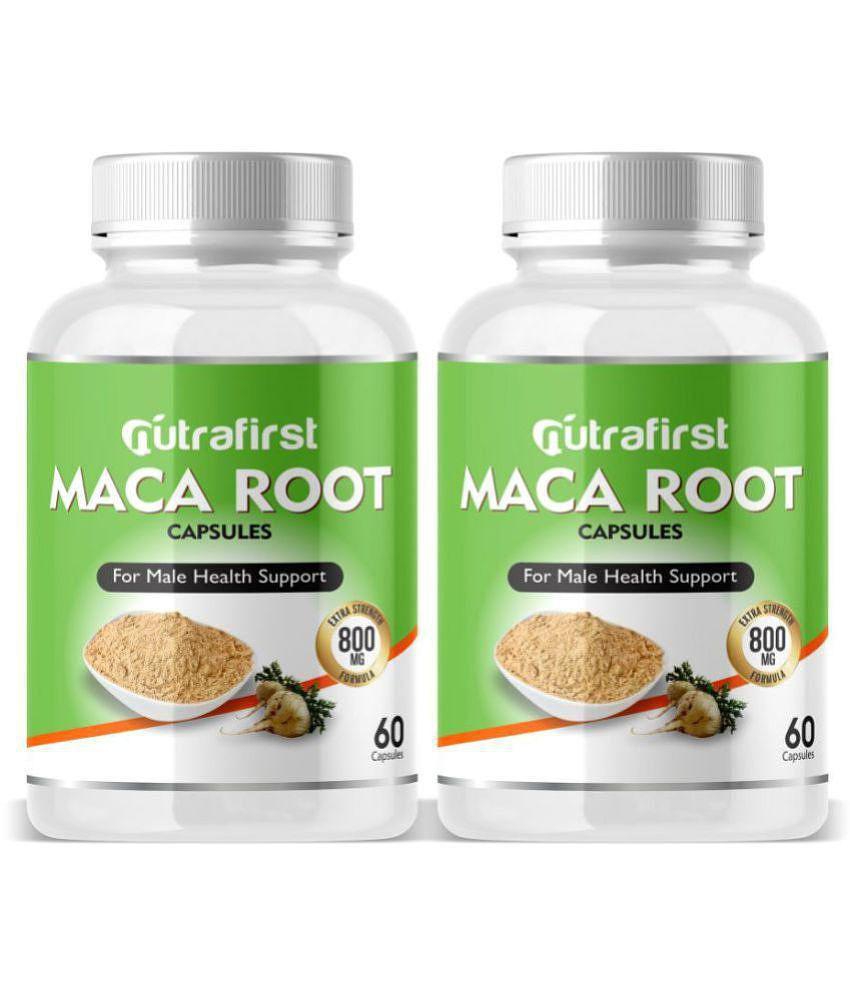 NutraFirst Maca Root Capsules, for Performance, Vigour & Vitality, enriched with Maca Root Extract, Vegeterian Capsule, 2B (2 x 120 Capsules)