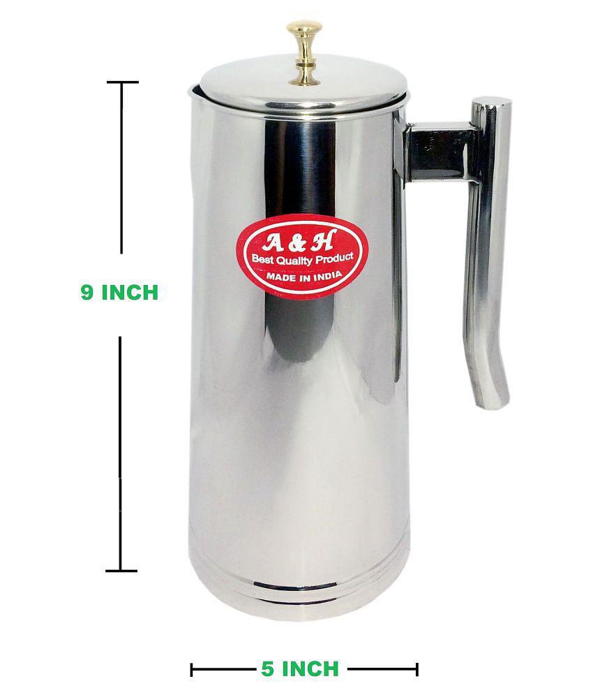 A & H ENTERPRISES Daily Regular Use Stainless Steel Jugs 1800 mL - Steel