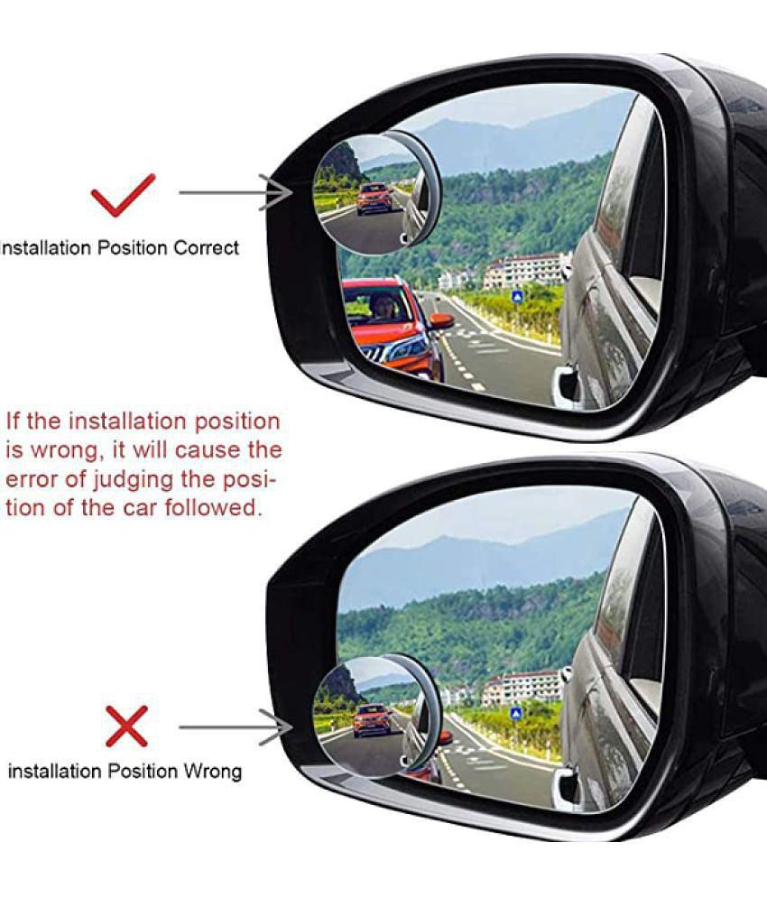 HOMETALES Side Mirror Visor Transparent Set of 2