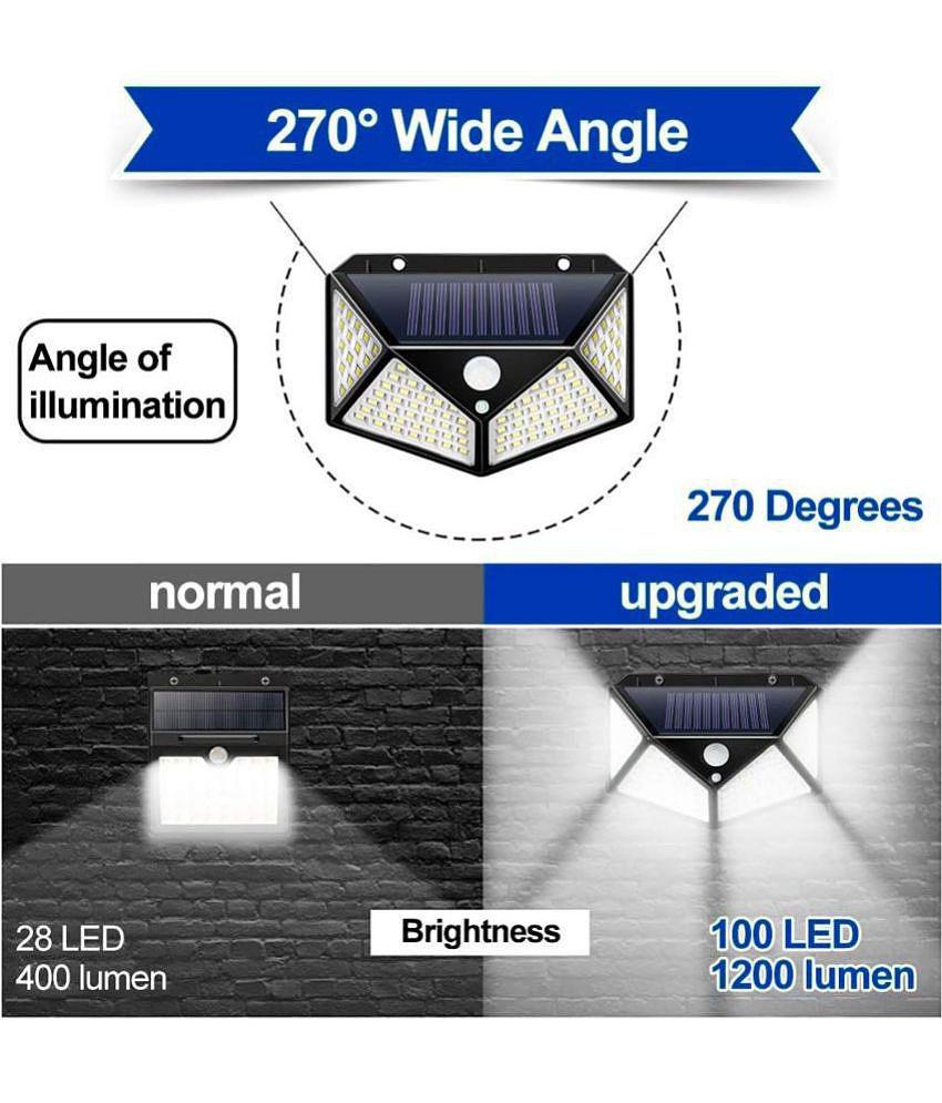 KALPVRUKSH ENTERPRISE 3W Solar Outdoor Wall Light ( Pack of 1 )