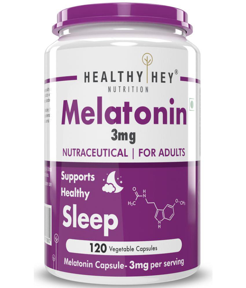 HEALTHYHEY NUTRITION Melatonin - 120 Vegetable Capsules 3 mg