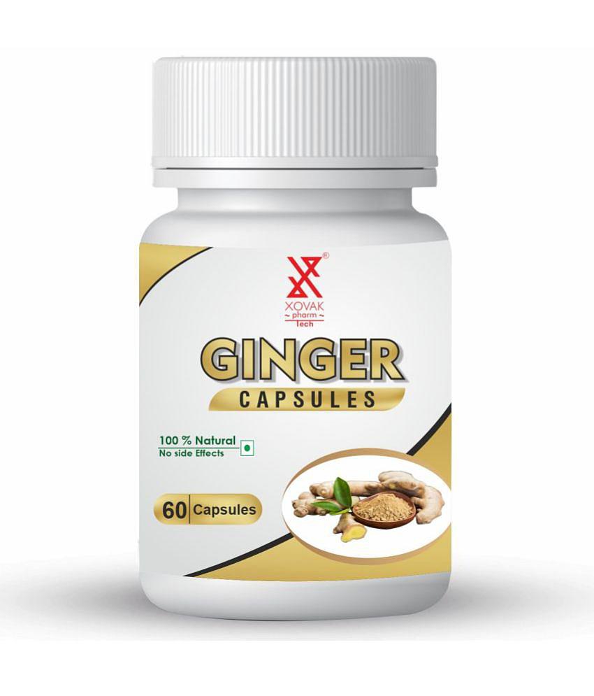 xovak pharmtech Organic Ginger Capsule 50 gm Pack Of 1