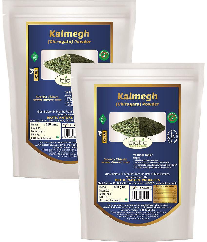 Biotic Kalmegh Powder / Swertia Chirata / Chirayata Powder 1 kg Pack of 2