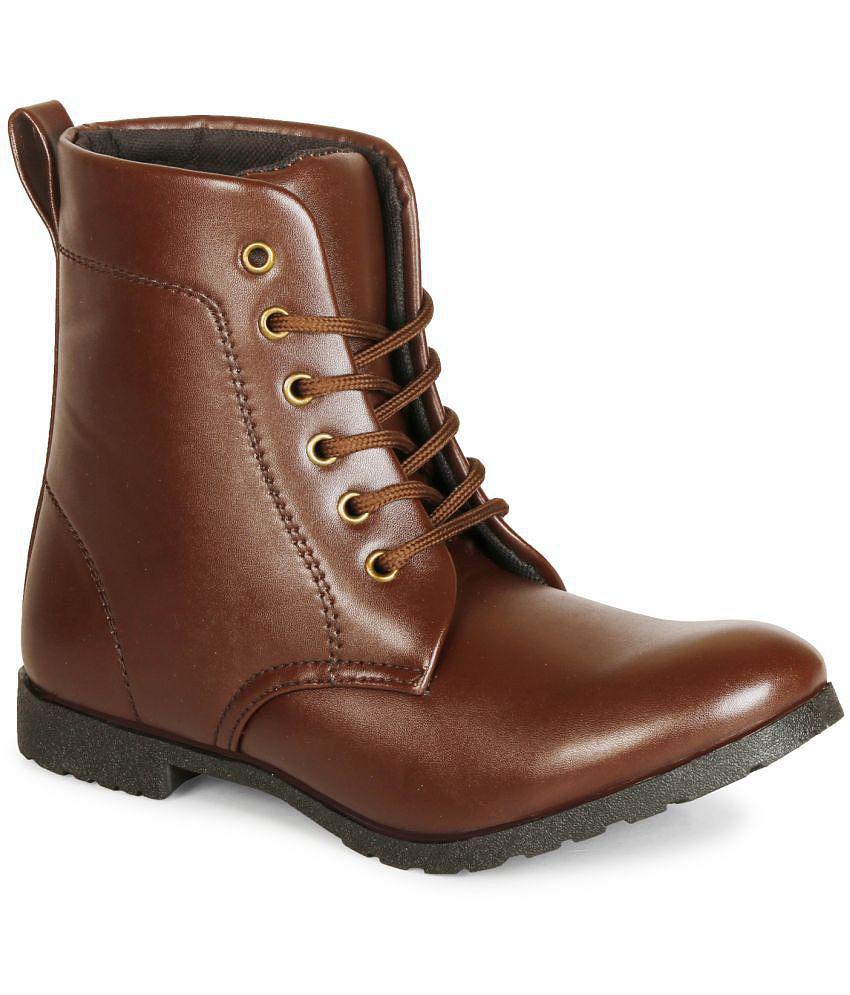 Ishransh - Brown Women's Ankle Length Boots - None