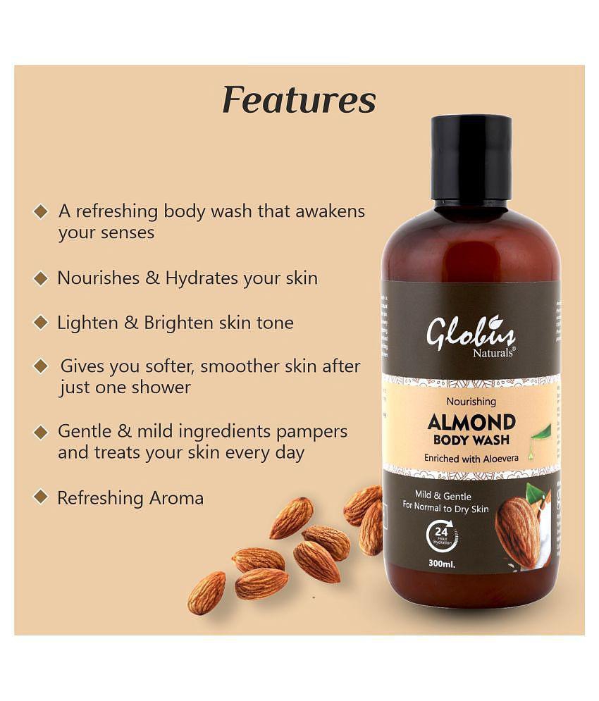 Globus Naturals Nourishing Almond Milk Body Wash 300 mL