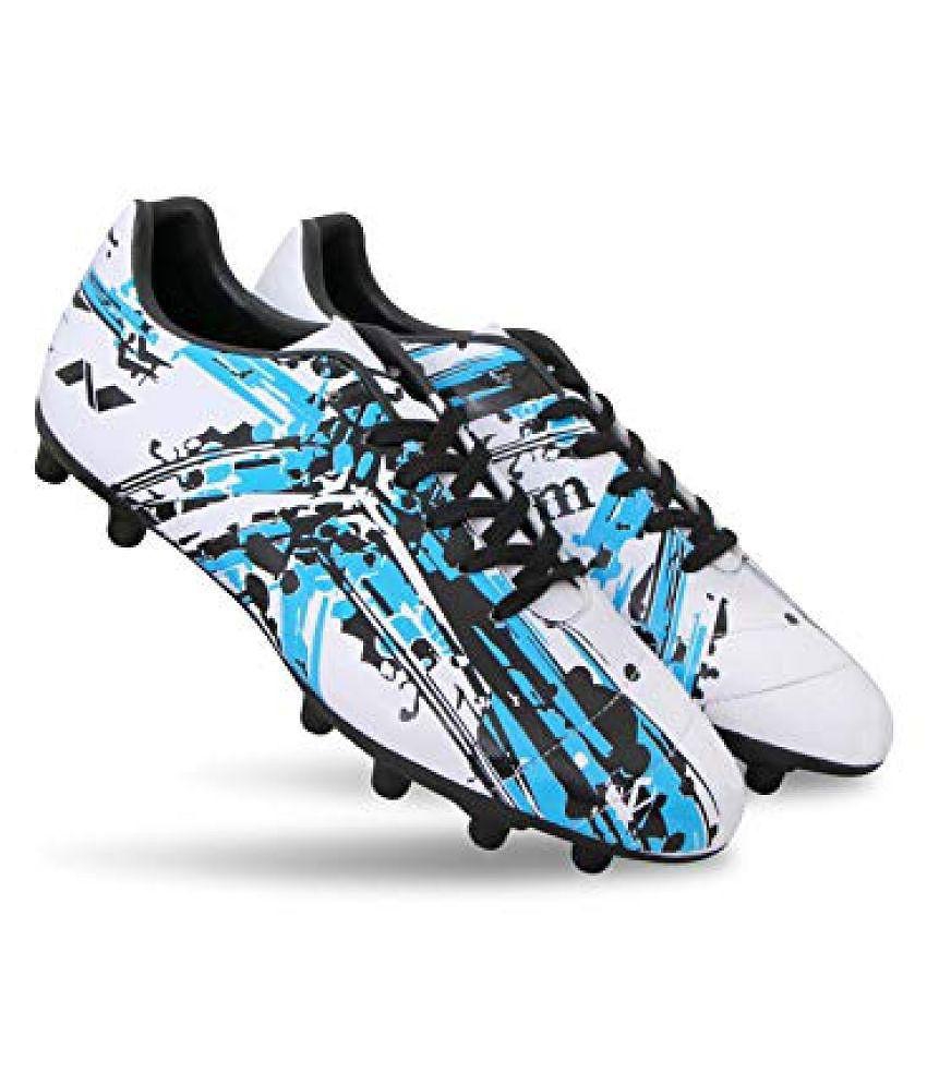 Chic Men Nivia Storm Football Shoe Studds Unisex White - 8 UK 2025 at ShopCircuit | ONDC