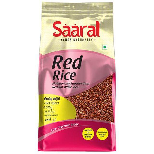 SAARAL Native Rice & Millets - Red Rice, Rich In Fibre, Helps In Digestion, 500 g