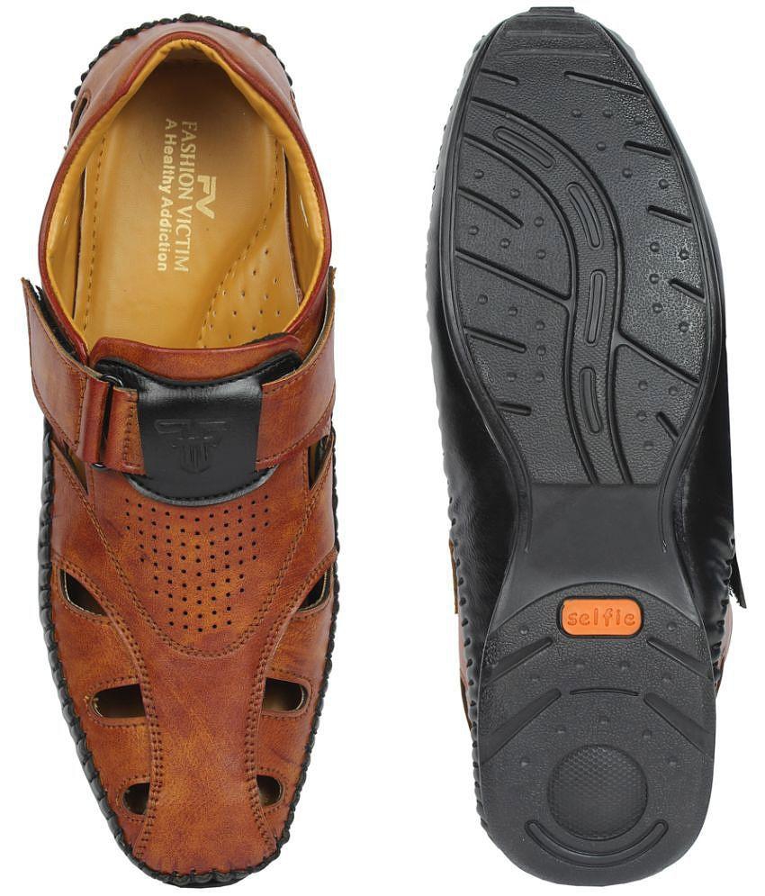 Stylish Women Fashion Victim - Brown Mens Sandals - None 2025 at ShopCircuit | ONDC