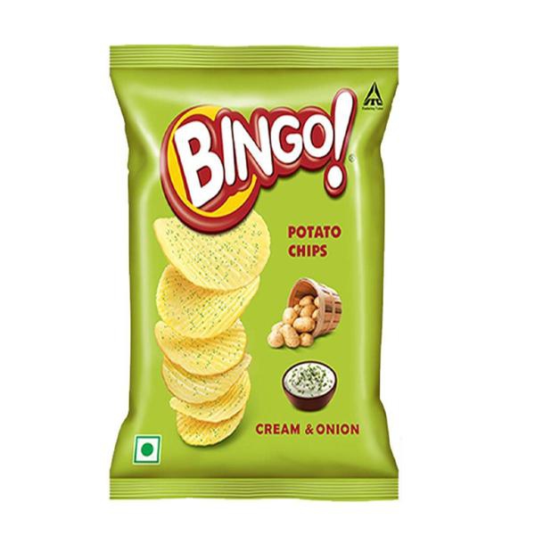 Bingo INternational Cream  Onion Potato Chips 52g