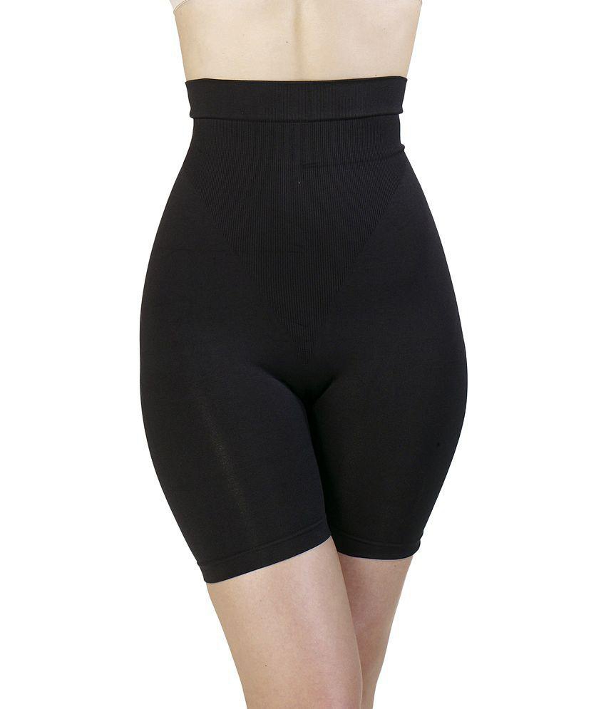 Luxurious Men Swee Black Non-Padded High Waist & Short Thigh Shaper - M 2025 at ShopCircuit | ON