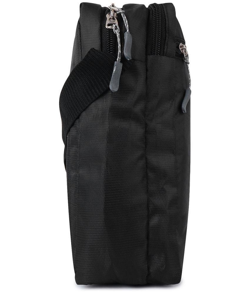 Premium Men Da Tasche - Black Solid Messenger Bag - Black 2025 at ShopCircuit | ONDC
