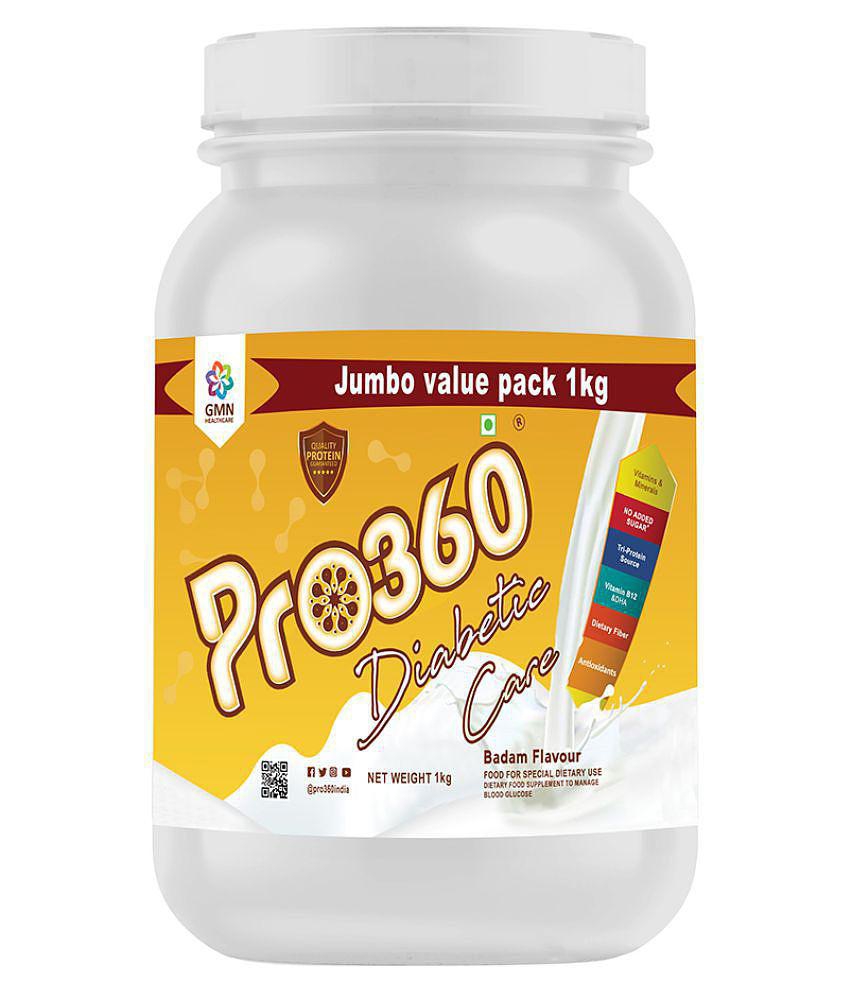 PRO360 Diabetic Protein Badam Flavor Health Drink Powder 1 kg