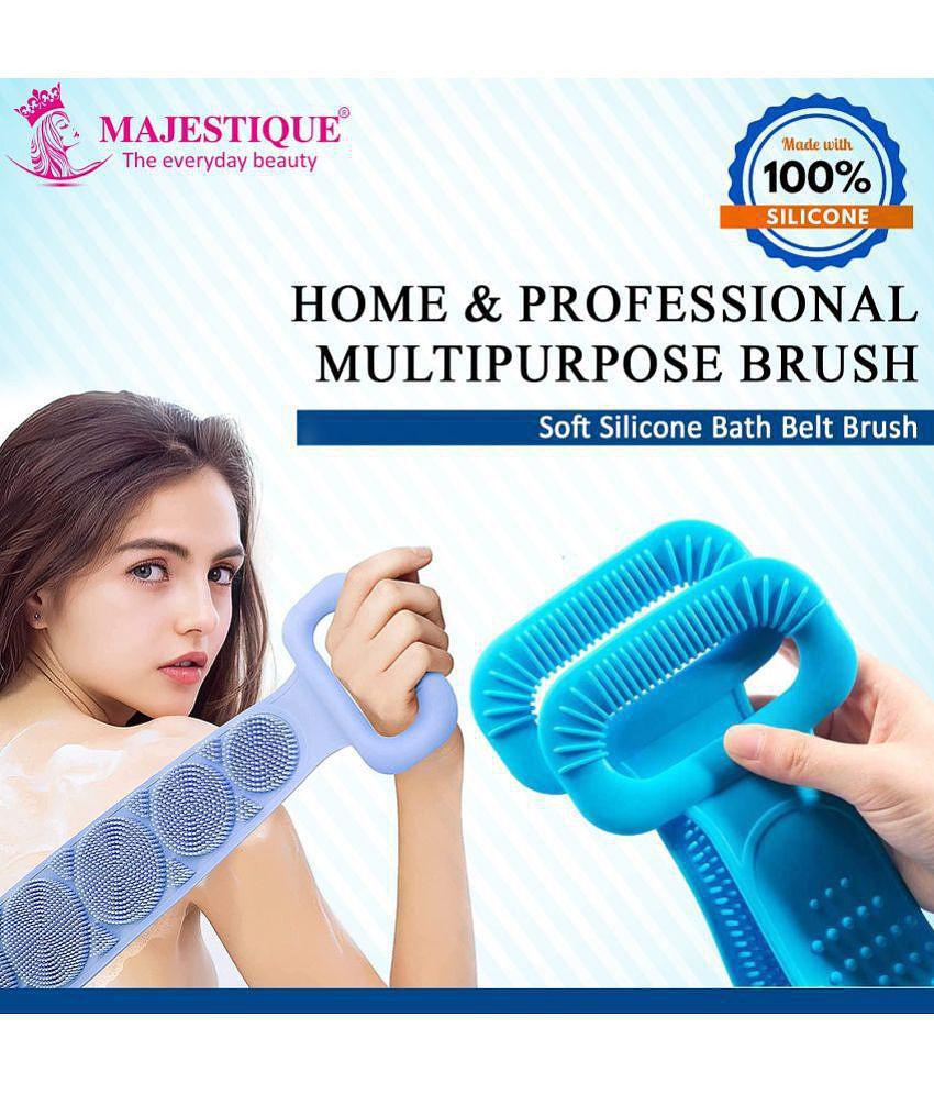 Majestique Silicone Bath Body And Skin Brush Belt Easy To A Clean Color May Vary