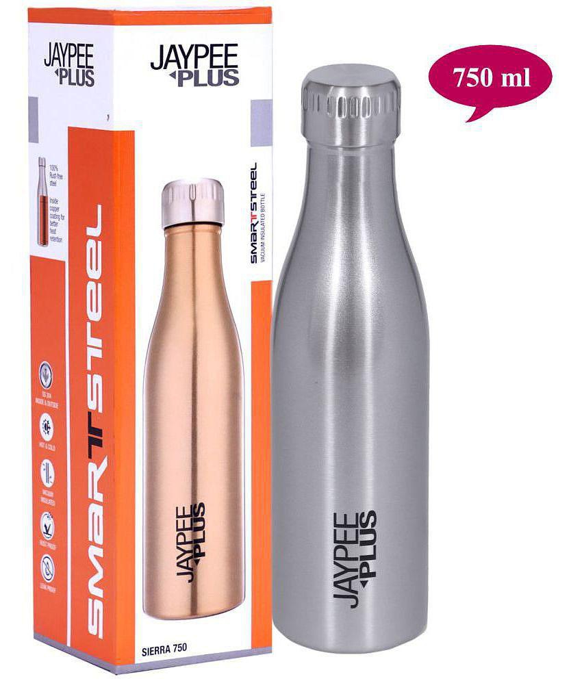 Jaypee Plus - Sierra 750  Silver 750 mL Water Bottle ( Set of 1 ) - Silver