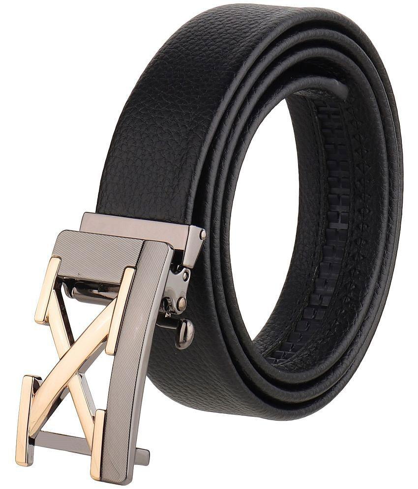 Buy Online Garg Store Zacharias - Black Leather Men's Casual Belt ( Pack of 1 ) - None