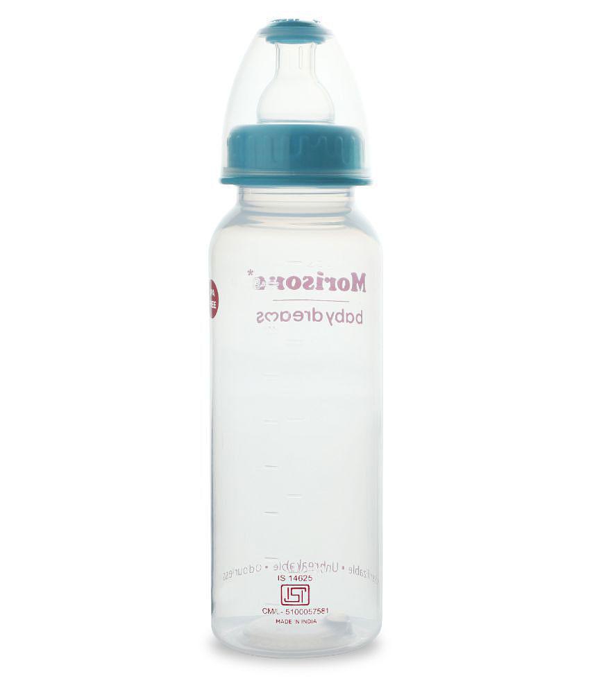 Morisons Baby Dreams - Multicolor,Transparent 250 ml Feeding Bottle (Pack of 2)