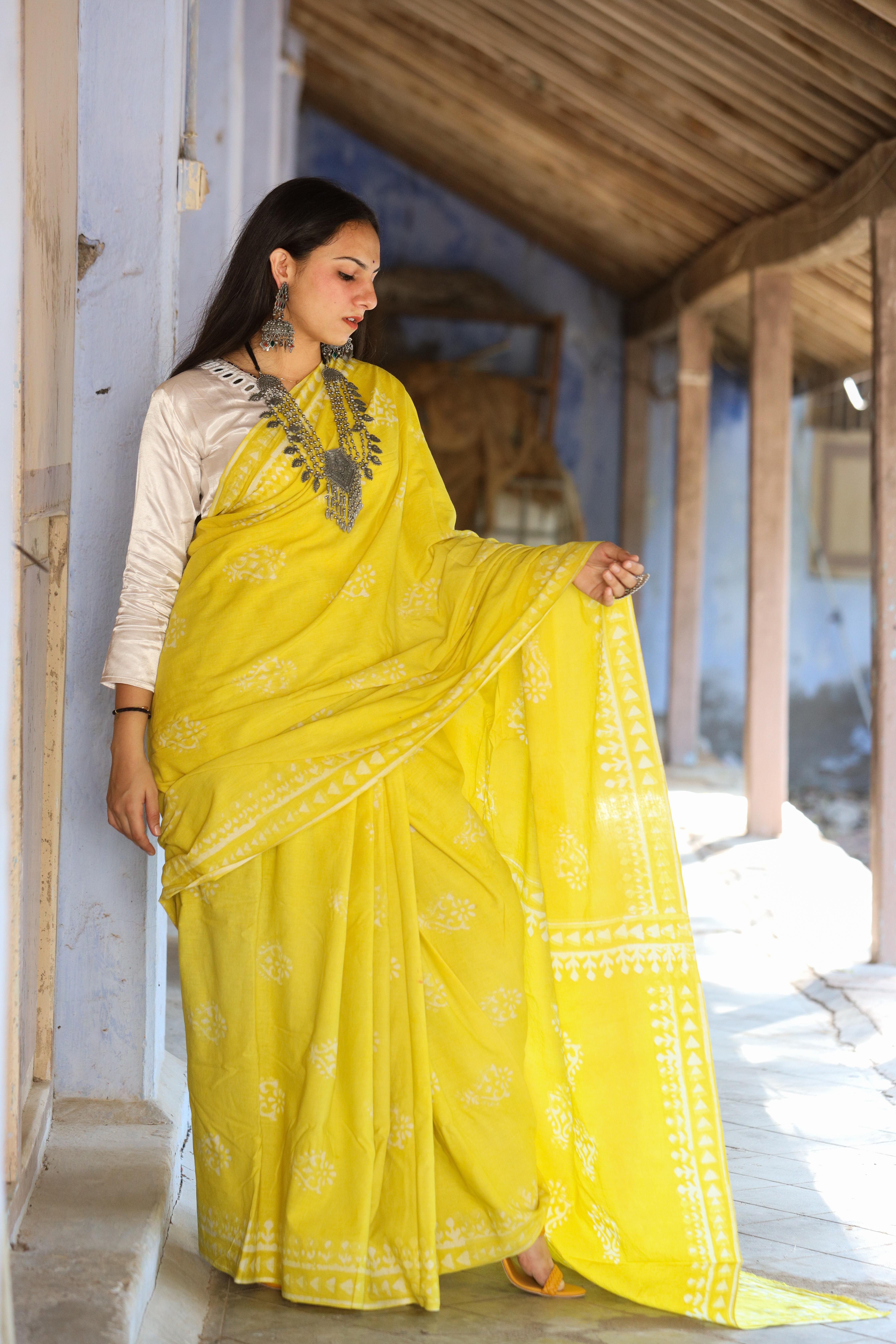 Harita Muslin Khadi Saree