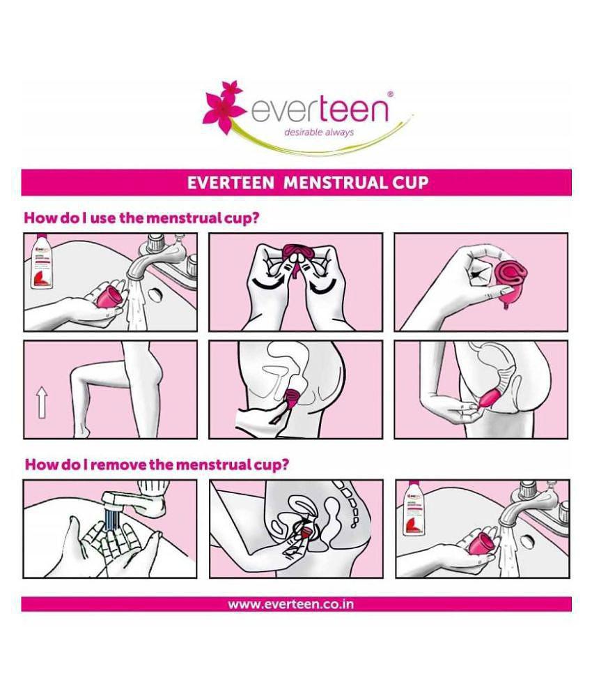 everteen Large Menstrual Cup for Periods in Women - 1 Pack (30ml Capacity)