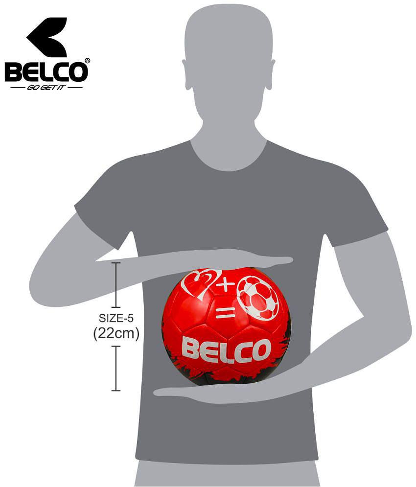 Belco - Red PVC Football ( Pack of 1 ) - 5