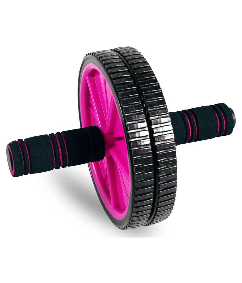 AB WheelRoller_Exercise_with KneeMat_FoamHandles_BellyFatBurner for Men&Women - Multi Color