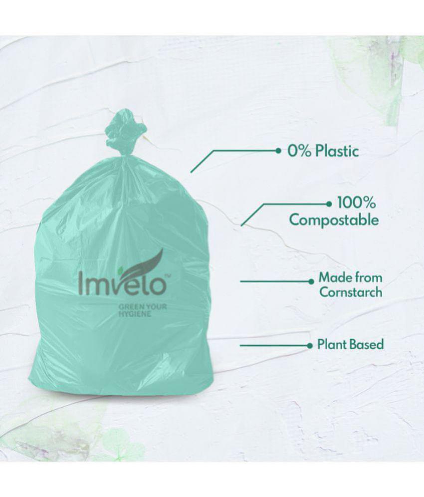 Imvelo - Bio Degradable Disposable Garbage Bag ( Pack of 2 ) - 30 x 37 inch