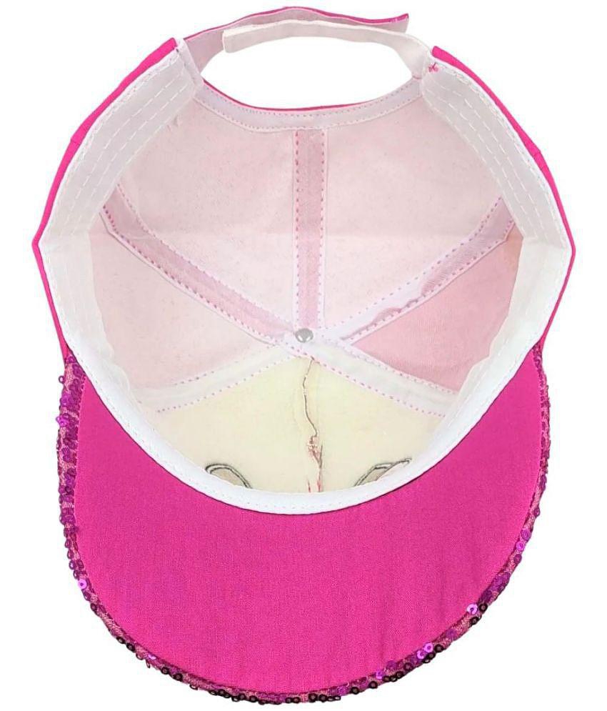 Stylish Men Zacharias Girl's Kids Cotton Cap kc-12-Dark-Pink- (Pack of 1) (1-4 Years) - None 202