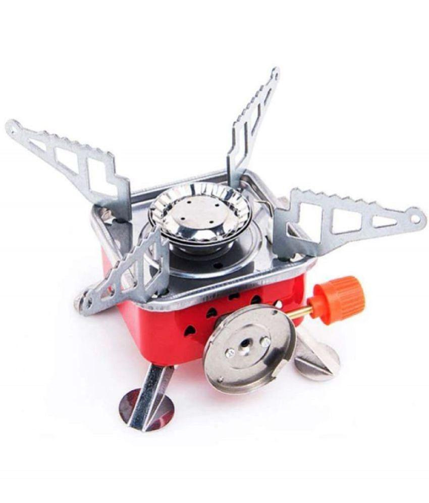 Portable GasStove Camping Stove Picnic Cooking Burner Travelling Stove For Outdoor Camping Equipment | Stainless Steel Cylinder, Folding