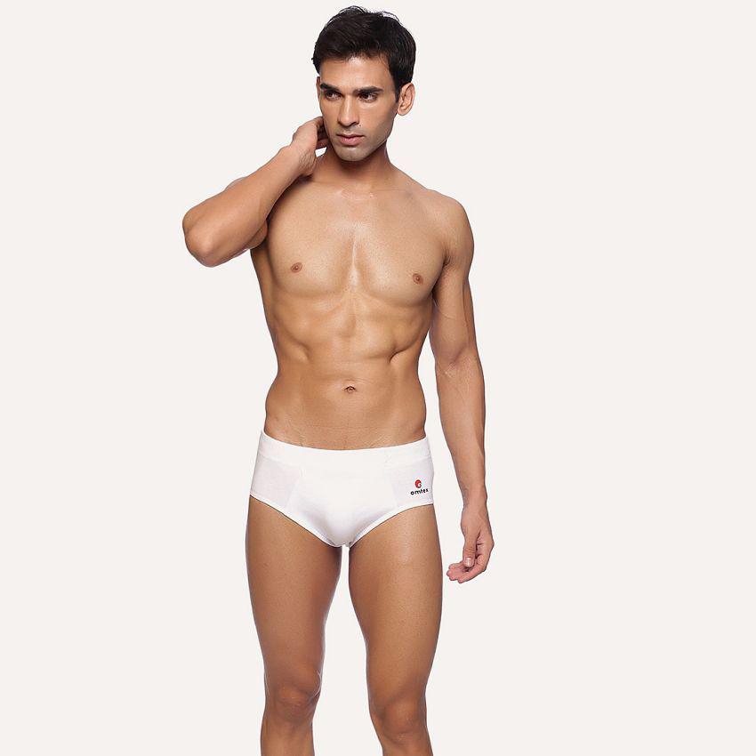 New Men Omtex - White Cotton Mens Briefs ( Pack of 1 ) - None 2025 at ShopCircuit | ONDC