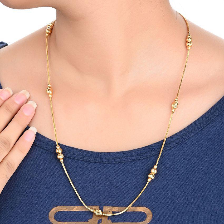 Chic Men AanyaCentric - Gold Plated Chain ( Pack of 1 ) - Golden 2025 at ShopCircuit | ONDC