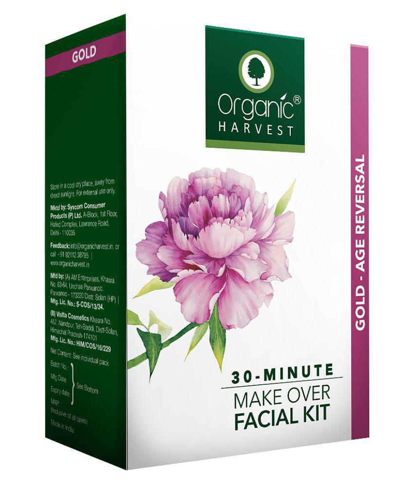 Organic Harvest Gold Age Reversal Make Over Facial Kit For Women / Men - 50g