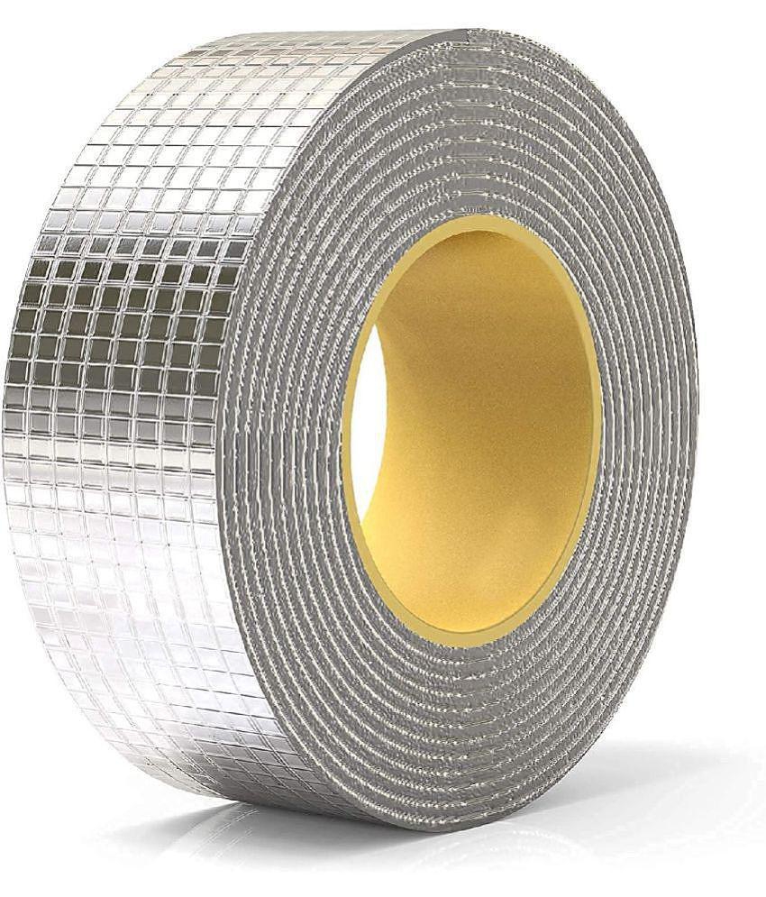 Leakage Repair Waterproof Tape for Pipe Leakage Roof Water Leakage Solution Alum - Silver Single Sided Duct Tape ( Pack of 1 )