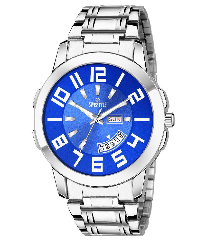 Swisstyle SS-GR805BLU-SLV-CH-1 Stainless Steel Analog Men's Watch