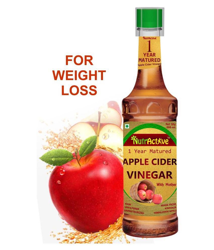 NutrActive Natural Apple Cider Vinegar with Mother of Vinegar 500 ml Unflavoured Single Pack