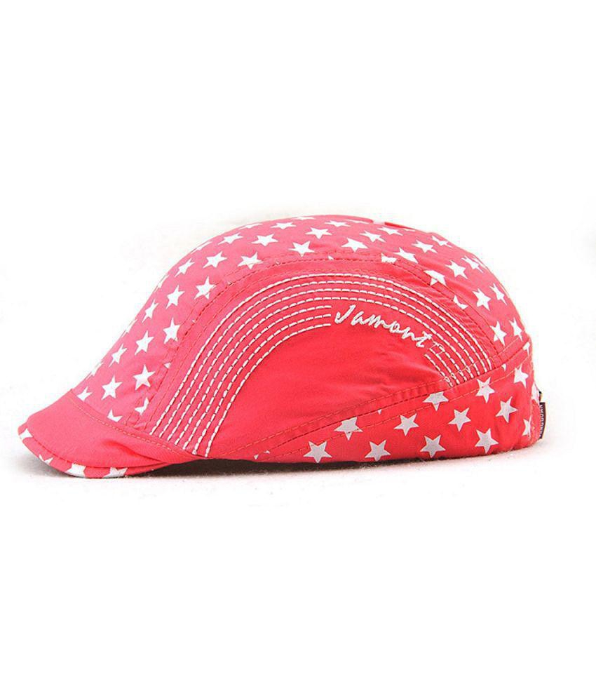 Modern Men Zacharias Unisex Kids Cotton Beret Golf Cap jk-06 (Peach_1-4 Years) (Pack of 1) - Non