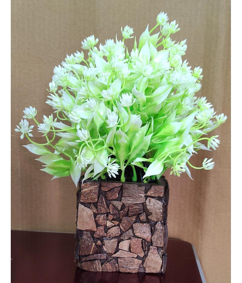 BAARIG - Off White Wild Artificial Bonsai ( Pack of 1 )