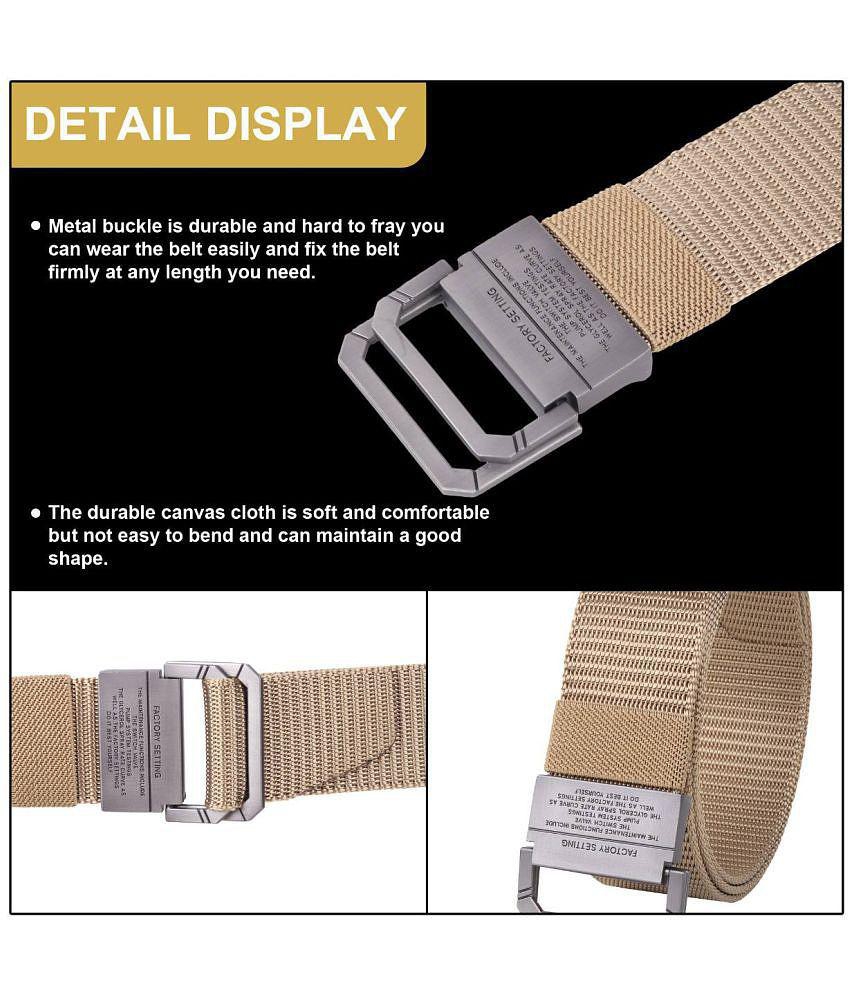Sophisticated Men Zacharias - Beige Canvas Men's Reversible Belt ( Pack of 1 ) - None 2025 at Sh