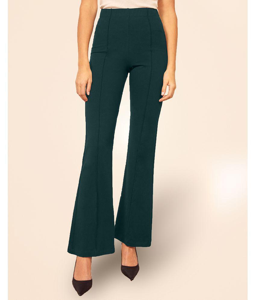Stylish Men Addyvero - Green Cotton Blend Straight Women''s Casual Pants ( Pack of 1 ) - 34 2025
