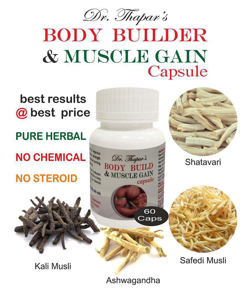 Dr. Thapar's BODY BUILDER & MUSCLE GAIN 60 Capsule 500 mg