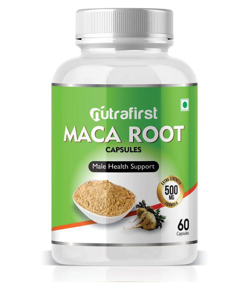 NutraFirst Maca Root Capsules, for Performance, Vigour & Vitality, enriched with Maca Root Extract, Vegeterian Capsule, 1B (1 x 60 Capsules)