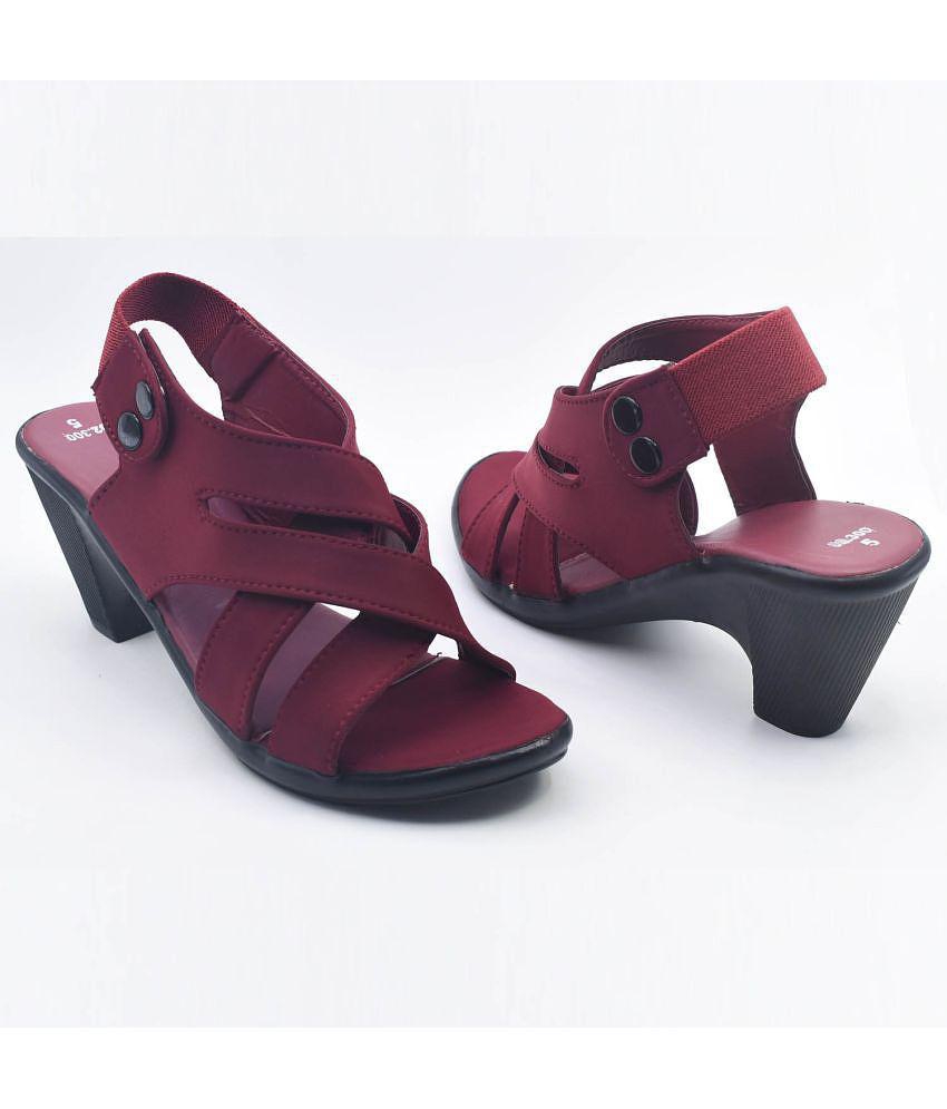 Dream Makers - Red Women''s Sandal Heels - None