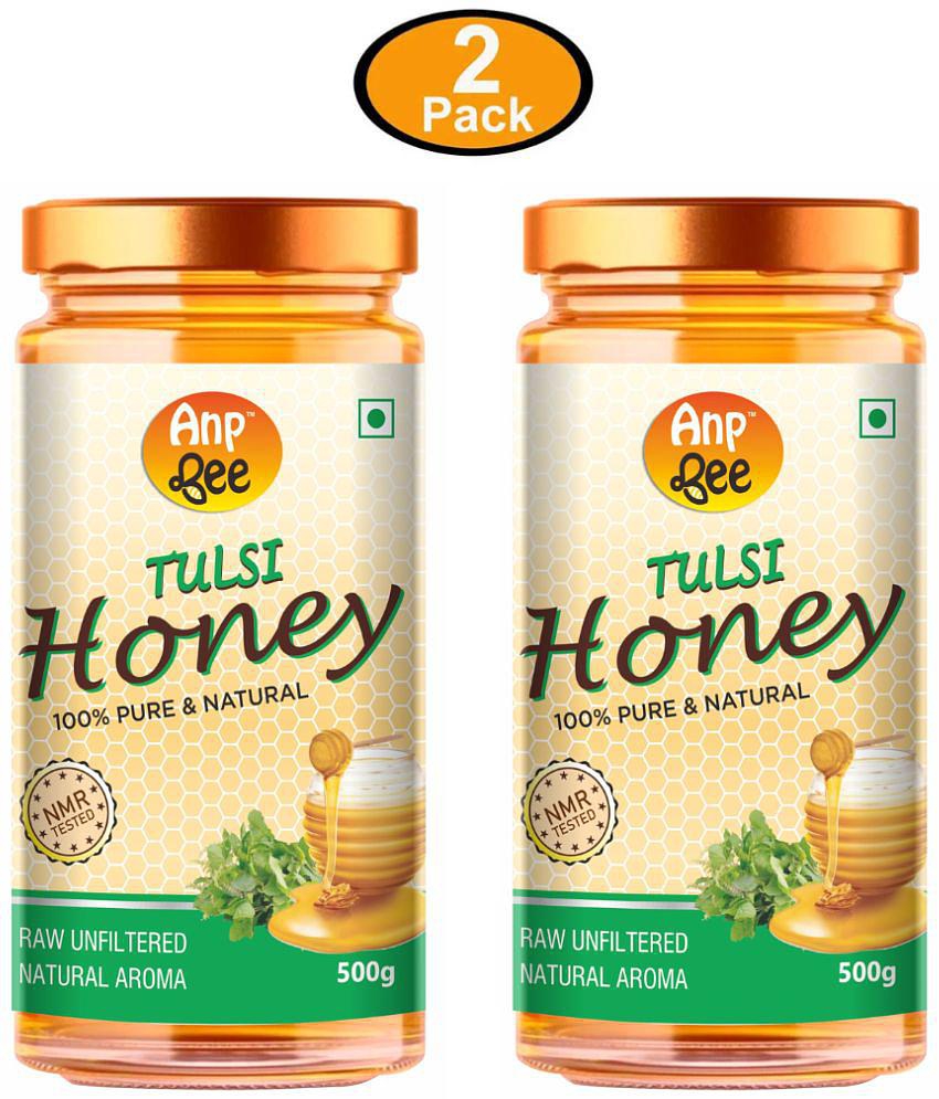 ANP BEE Honey Raw Tulsi Honey 500 g Pack of 2