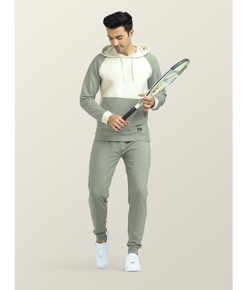 XYXX - Light Green Cotton Blend Regular Fit Mens Tracksuit ( Pack of 1 ) - L