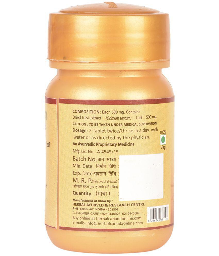 Herbal Canada Tulsi Ghanvati Tablet 100 no.s