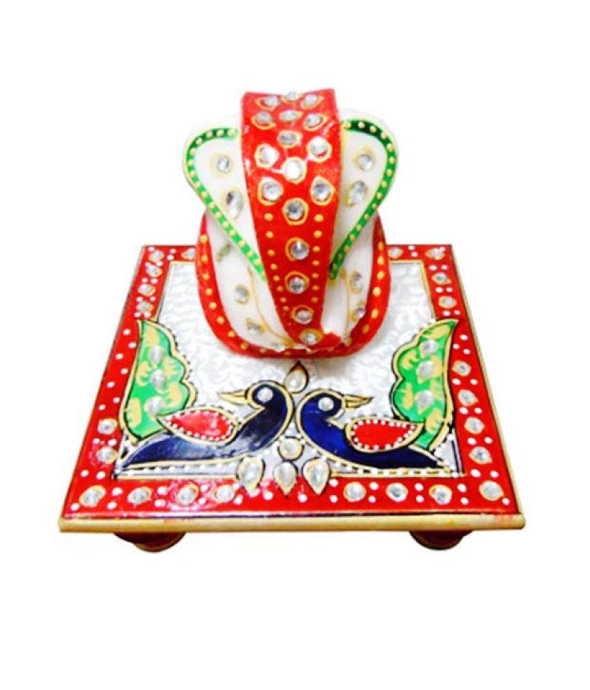 Royal Handicrafts - Marble Chowki (Pack of 1)