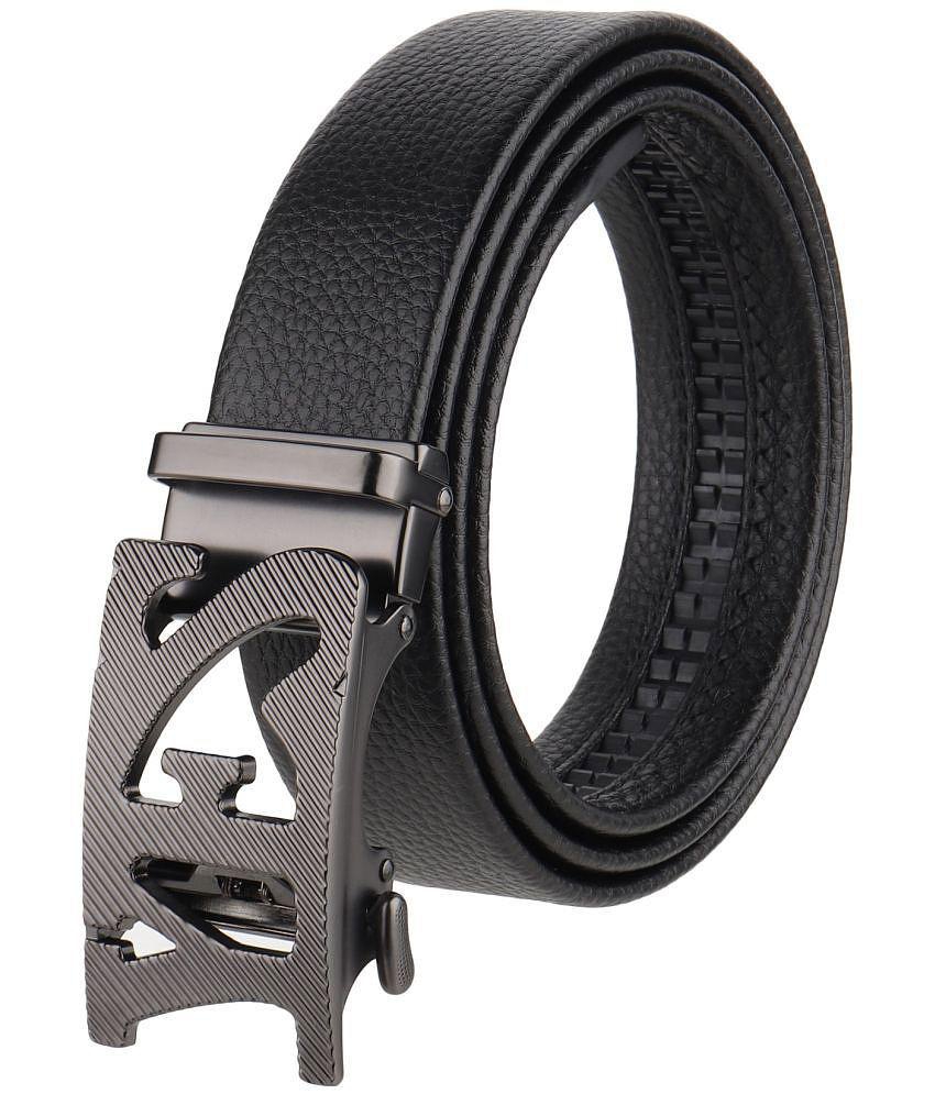 Buy Online Garg Store Zacharias - Black Leather Men's Casual Belt ( Pack of 1 ) - None