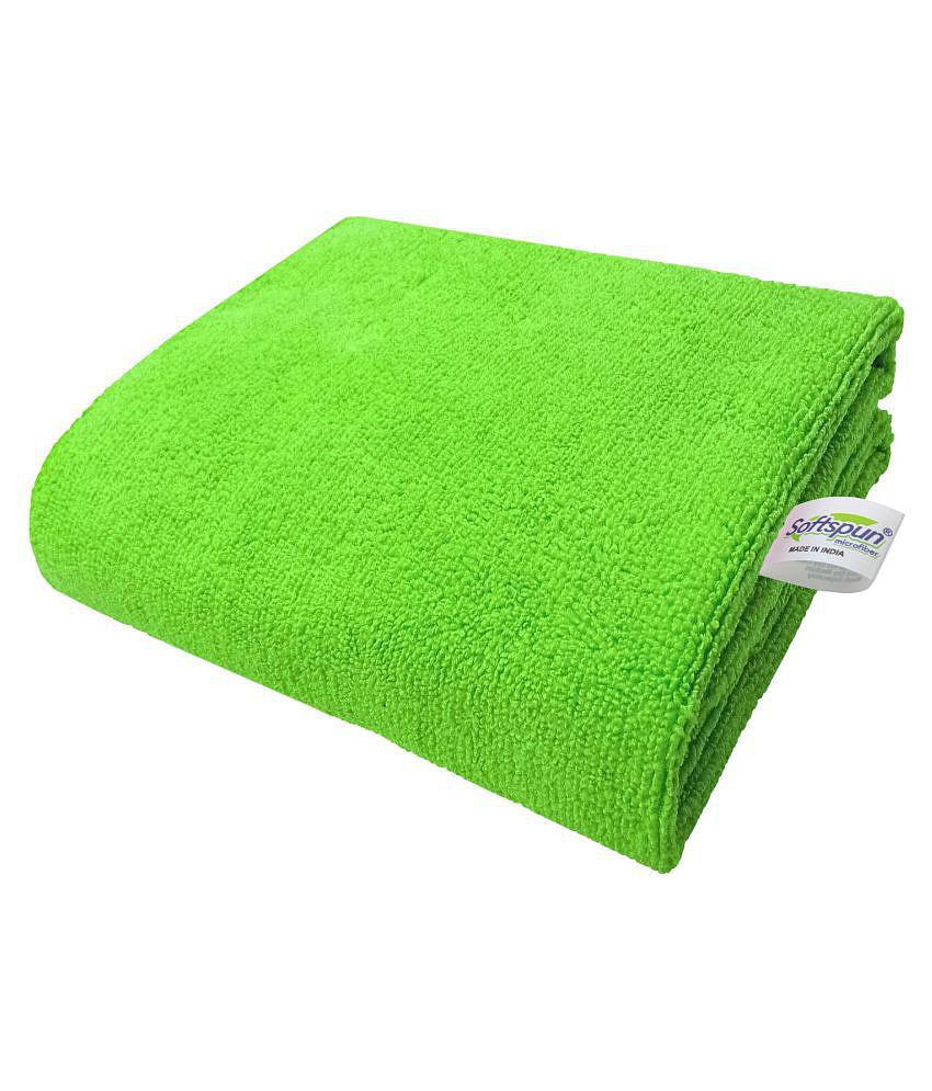 SOFTSPUN Single Terry Bath Towel Green - Green