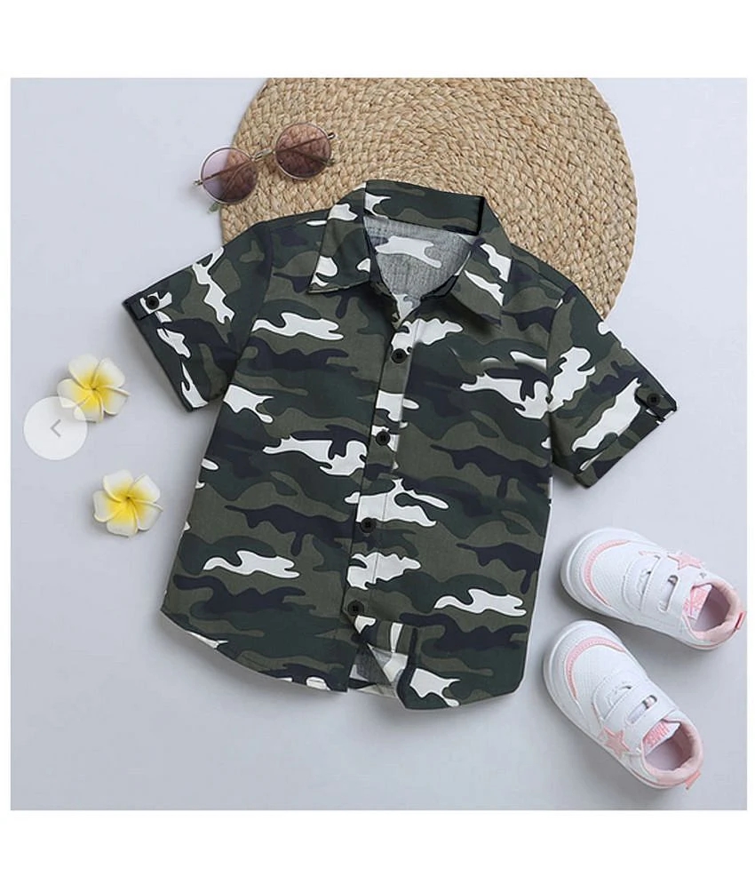 Premium Men Kids Army Shirt - None 2025 at ShopCircuit | ONDC