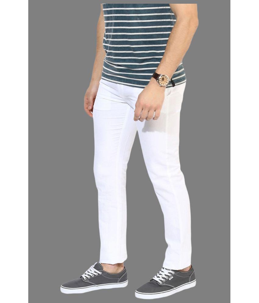 Lawson - White Denim Skinny Fit Men's Jeans ( Pack of 1 ) - None